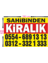 Sahibinden KİRALIK Branda Afiş 1.Kalite AVRUPA BRANDA 200x200cm Tasarım03