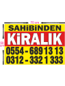 Sahibinden KİRALIK Branda Afiş 1.Kalite AVRUPA BRANDA 50x70cm Tasarım03