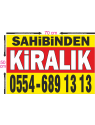 Sahibinden KİRALIK Branda Afiş 1.Kalite AVRUPA BRANDA 50x70cm Tasarım02