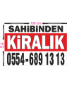 Sahibinden KİRALIK Branda Afiş 1.Kalite AVRUPA BRANDA 70x100cm Tasarım02