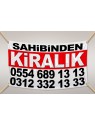 Sahibinden KİRALIK Branda Afiş 1.Kalite AVRUPA BRANDA 50x70cm Tasarım03