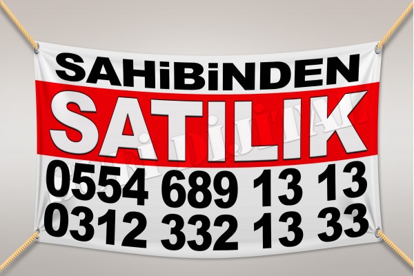 Sahibinden SATILIK Branda Afiş 1.Kalite AVRUPA BRANDA 100x200cm Tasarım03