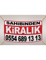 Sahibinden KİRALIK Branda Afiş 1.Kalite AVRUPA BRANDA 50x70cm