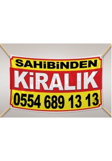 Sahibinden KİRALIK Branda Afiş 1.Kalite AVRUPA BRANDA 200x200cm