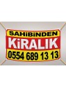 Sahibinden KİRALIK Branda Afiş 1.Kalite AVRUPA BRANDA 100x150cm Tasarım02