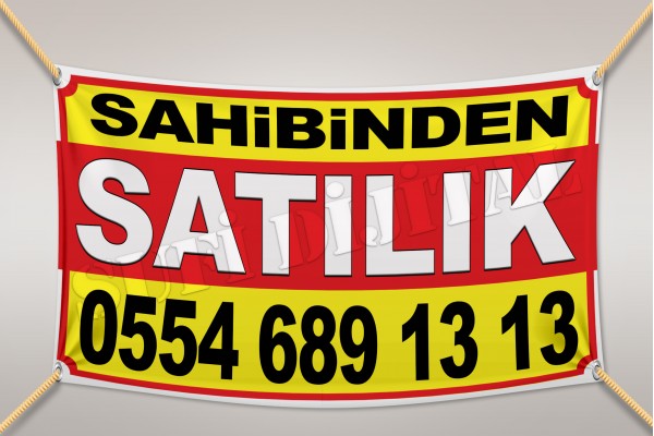 Sahibinden SATILIK Branda Afiş 1.Kalite AVRUPA BRANDA 50x70cm