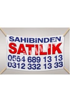 Sahibinden SATILIK Branda Afiş 1.Kalite AVRUPA BRANDA 50x70cm Lacivert Yazılı