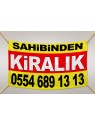 Sahibinden KİRALIK Branda Afiş 1.Kalite AVRUPA BRANDA 200x200cm Tasarım02