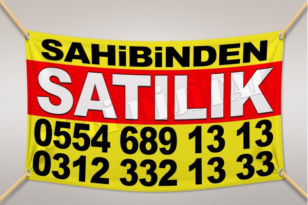 Sahibinden SATILIK Branda Afiş 1.Kalite AVRUPA BRANDA 100x150cm Tasarım03