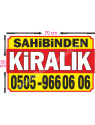 Sahibinden KİRALIK Branda Afiş 1.Kalite AVRUPA BRANDA 50x70cm