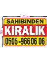 Sahibinden KİRALIK Branda Afiş 1.Kalite AVRUPA BRANDA 70x100cm