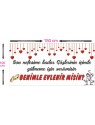 Romantik Evlilik Teklifi Branda 100cmx200cm