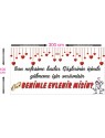 Romantik Evlilik Teklifi Branda 100cmx200cm