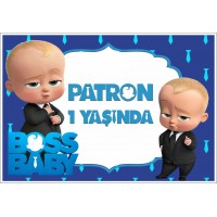 sufi dijital Patron bebek  Doğum Günü Afişi Branda-vinil - Baskı 100x150Cm