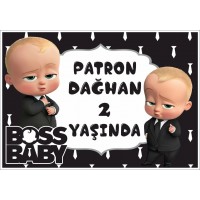 sufi dijital Patron bebek  Doğum Günü Afişi Branda-vinil - Baskı 100x150Cm
