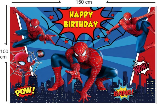 SUFİ DİJİTAL örümcek adam Temalı 100x150 cm Branda Afiş Pankart