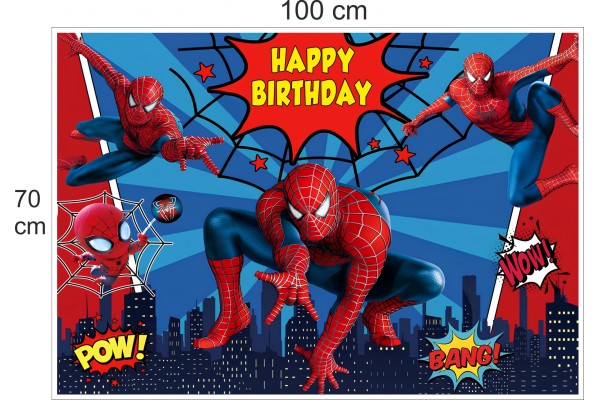 SUFİ DİJİTAL örümcek adam Temalı 70x100 cm Branda Afiş Pankart SUFİ DİJİTAL örümcek adam Temalı 70x100 cm Branda Afiş Pankart