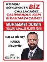 Muhtar Adayı Afişleri