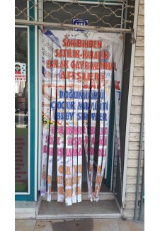 Mağaza tipi baskılı kapı sinekliği